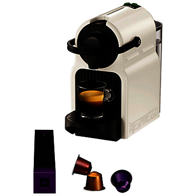 Nespresso Inissia Coffee Machine with Aeroccino by KRUPS, White